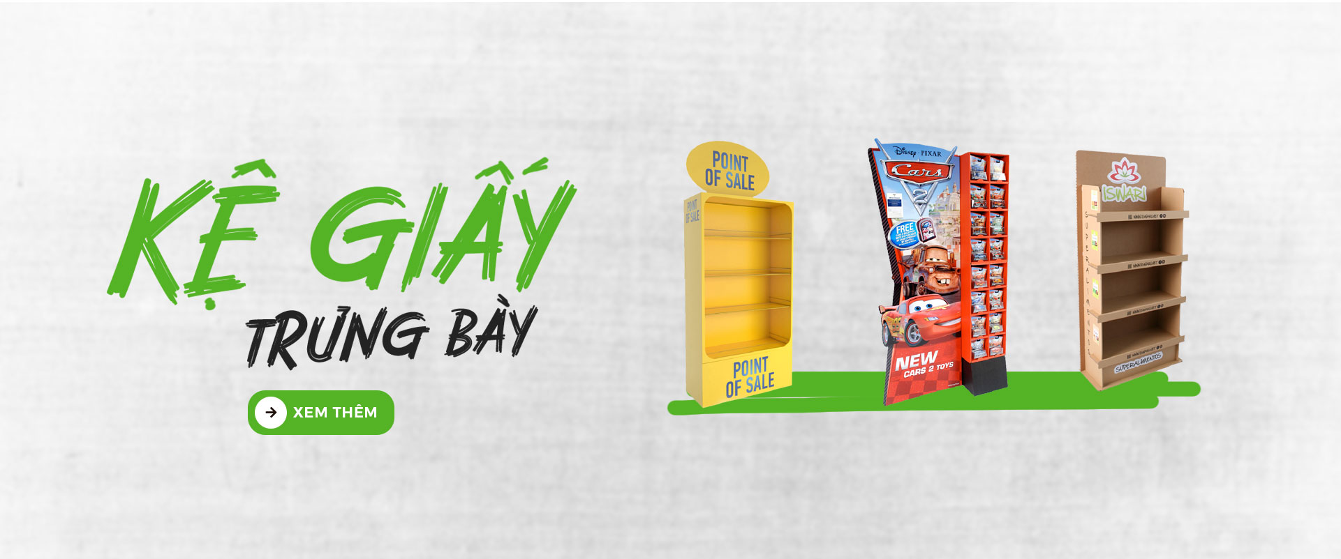 kệ giấy carton trưng bày sản phẩm